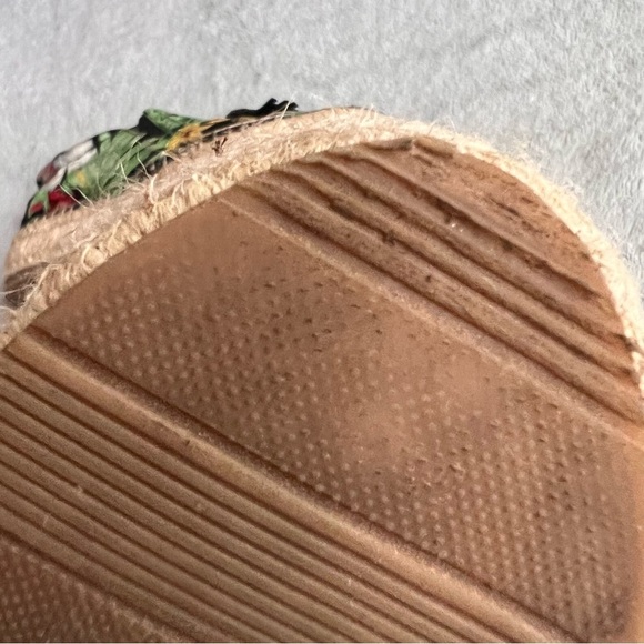 Anthropologie J/Slides Rosa Embroidered Tassel Platform Espadrille Flats Black - Picture 11 of 14